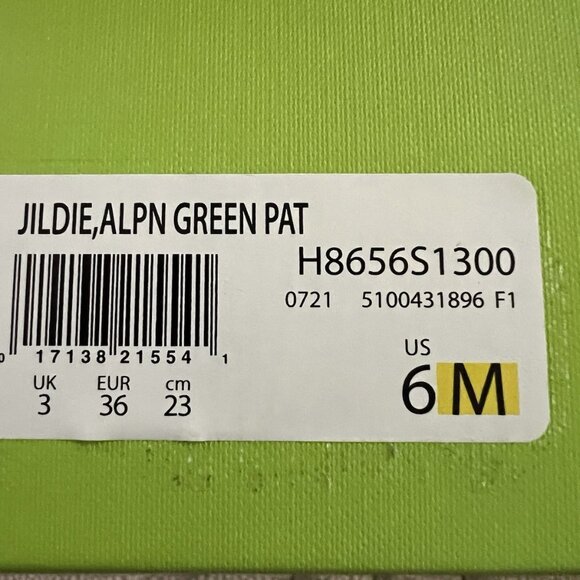 Sam Edelman Square Toe Alpn Green Patent Pumps - Picture 7 of 7